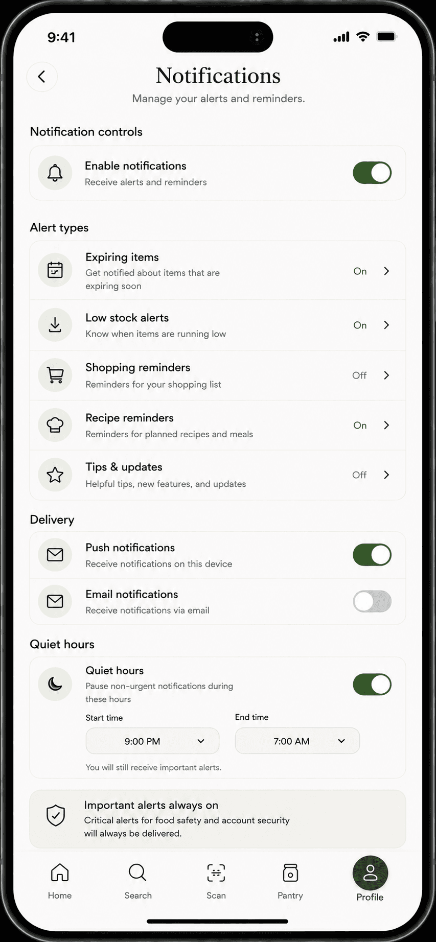 Notifications